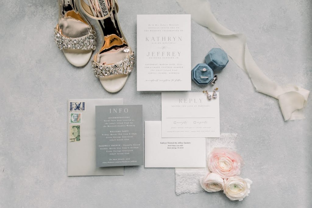 wedding invitation and details