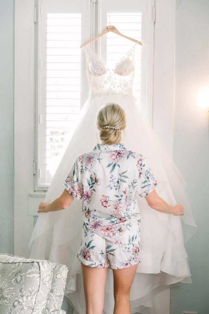 wedding dress and bride