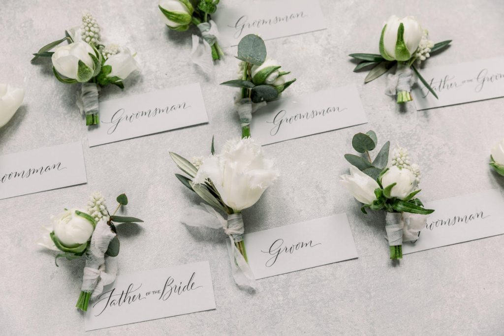 White boutonnieres