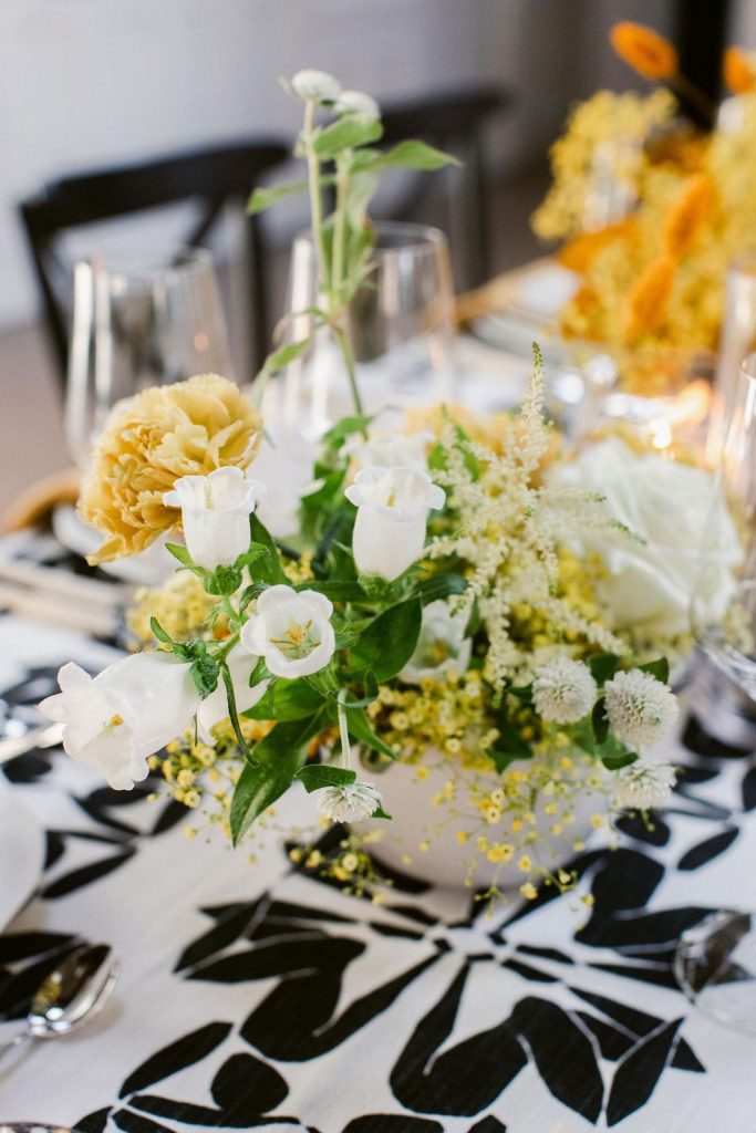 monochromatic color palette centrepiece