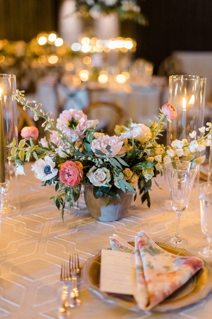 Wedding reception decor for Ships of the Sea Maritime Museum wedding