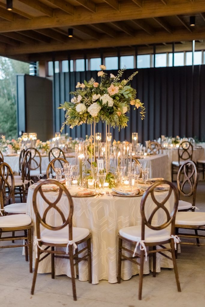 Wedding reception decor for Ships of the Sea Maritime Museum wedding