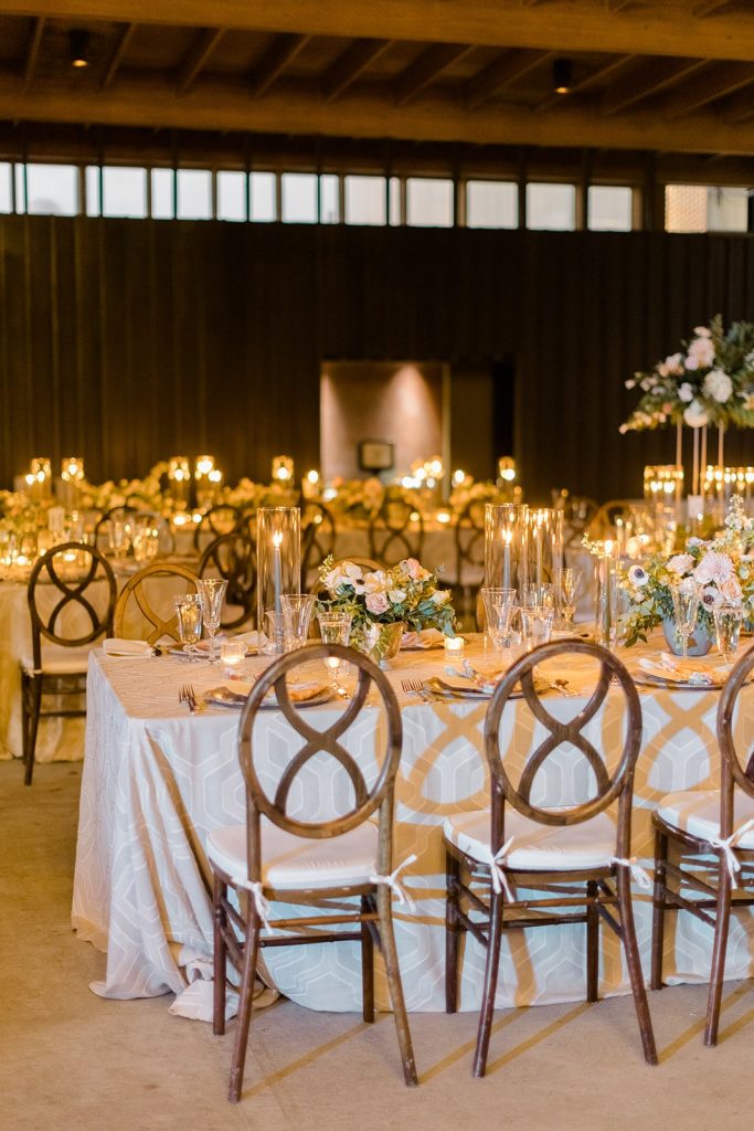 Wedding reception decor for Ships of the Sea Maritime Museum wedding