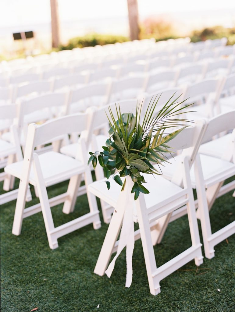tropical wedding ceremony decor