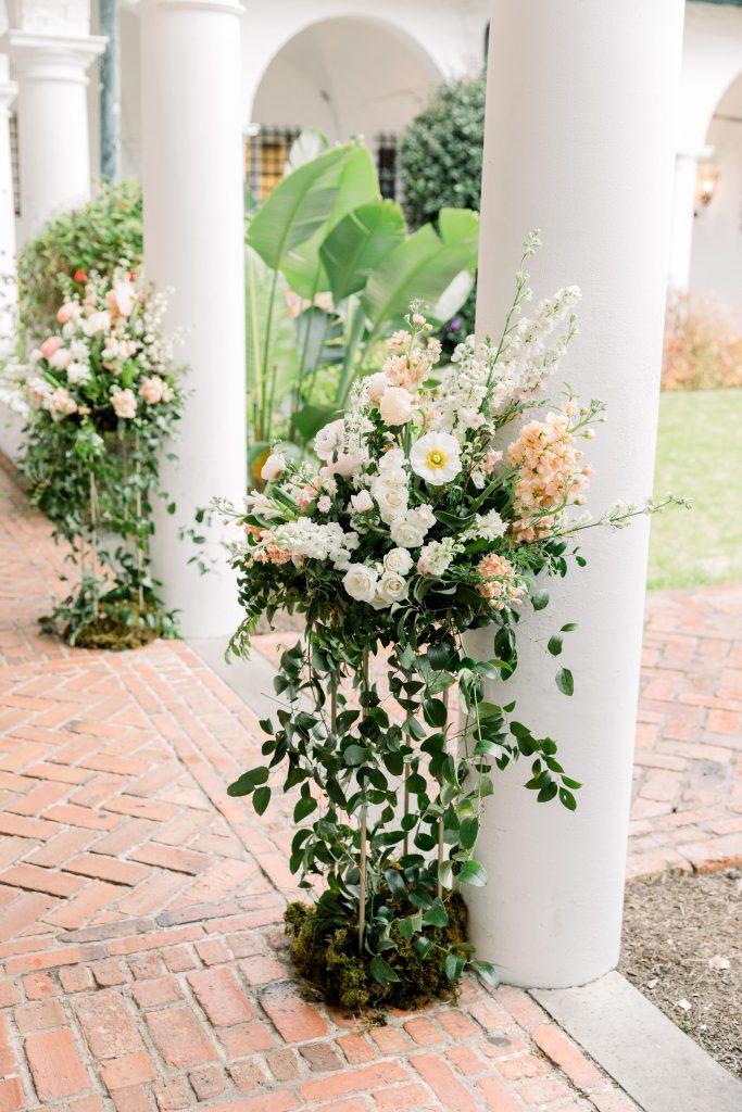 Floral pillar displays