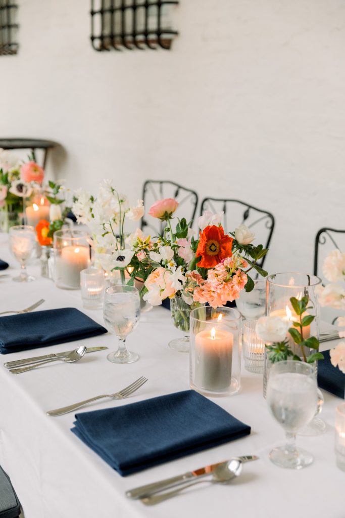 bright floral centrepiece