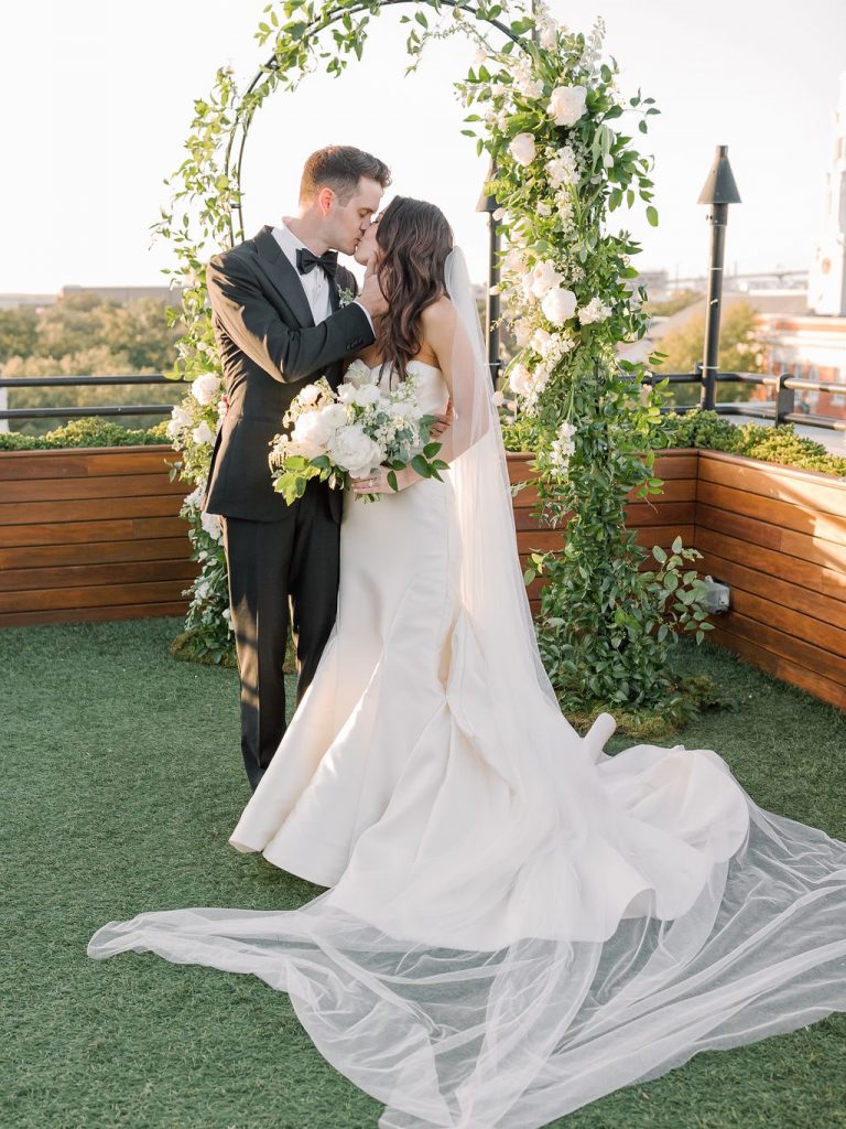 Rooftop wedding ceremony