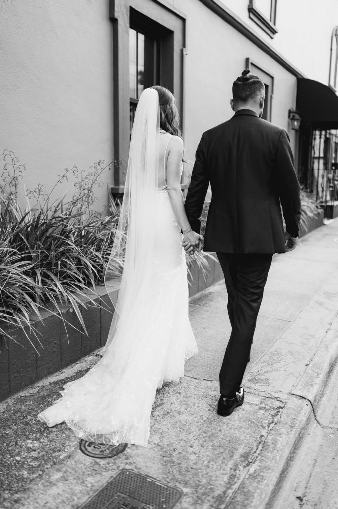 Savannah bride and groom