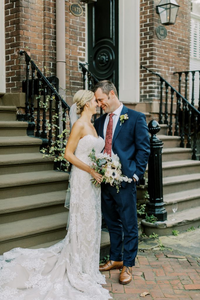 Savannah bride and groom