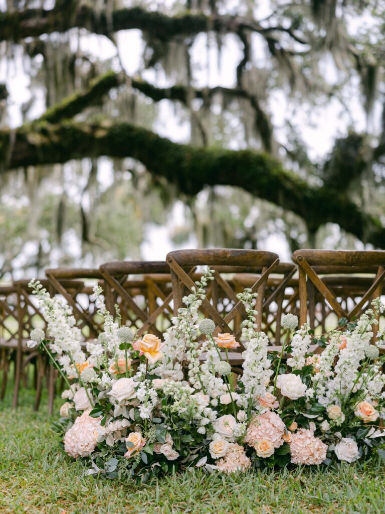 Jekyll Island Club Wedding ceremony decor