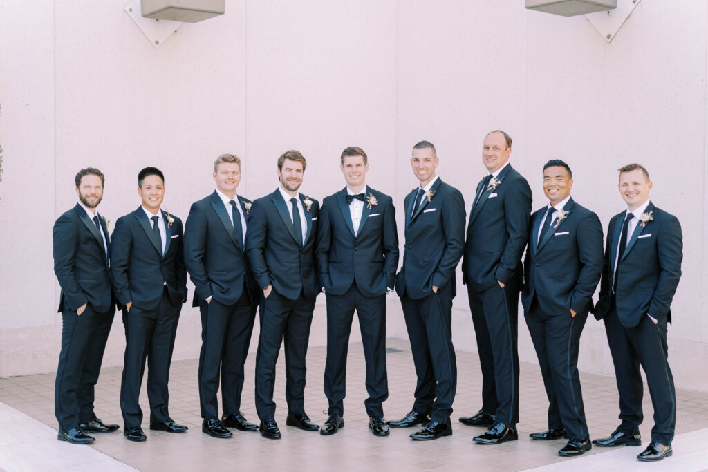 Groomsmen at San Diego destination wedding