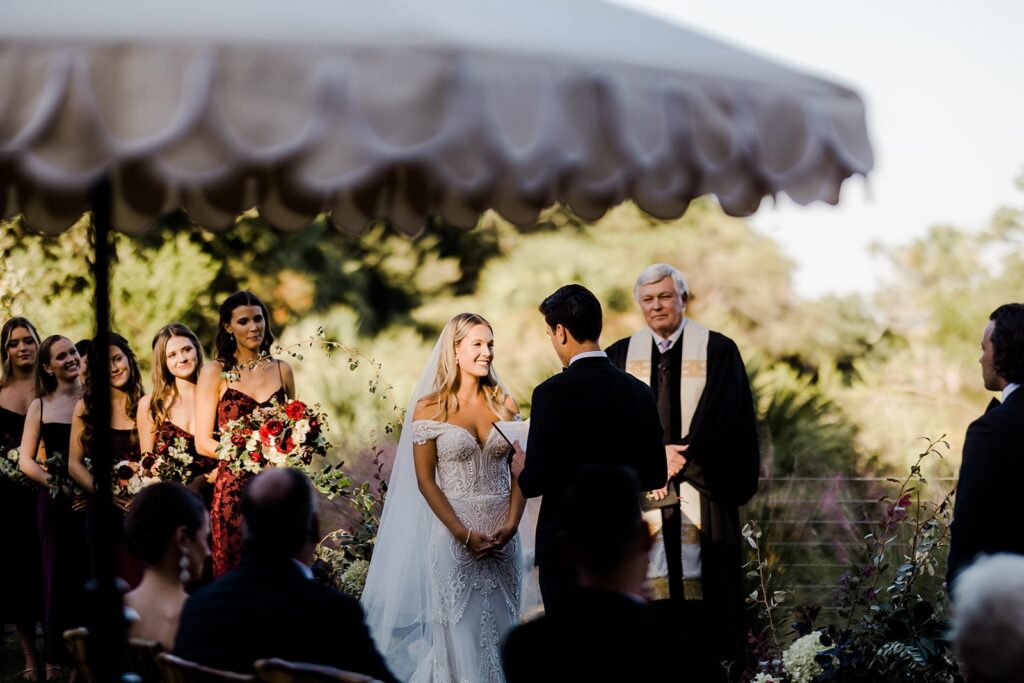 Forbes Farm wedding ceremony