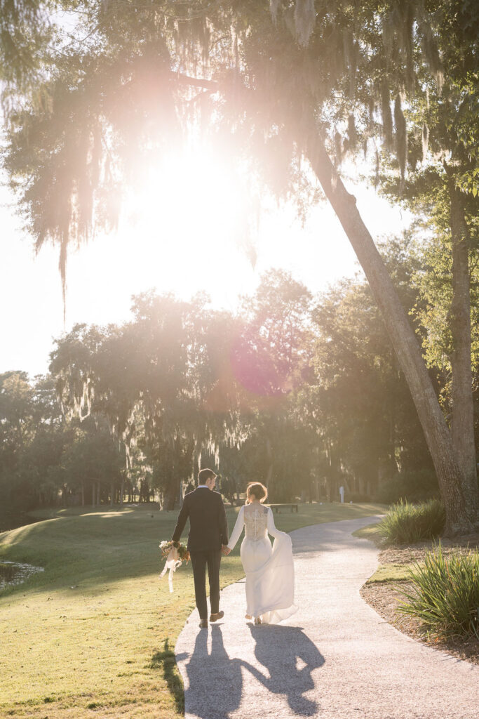 Bride and groom portraits at Daufuskie Island wedding