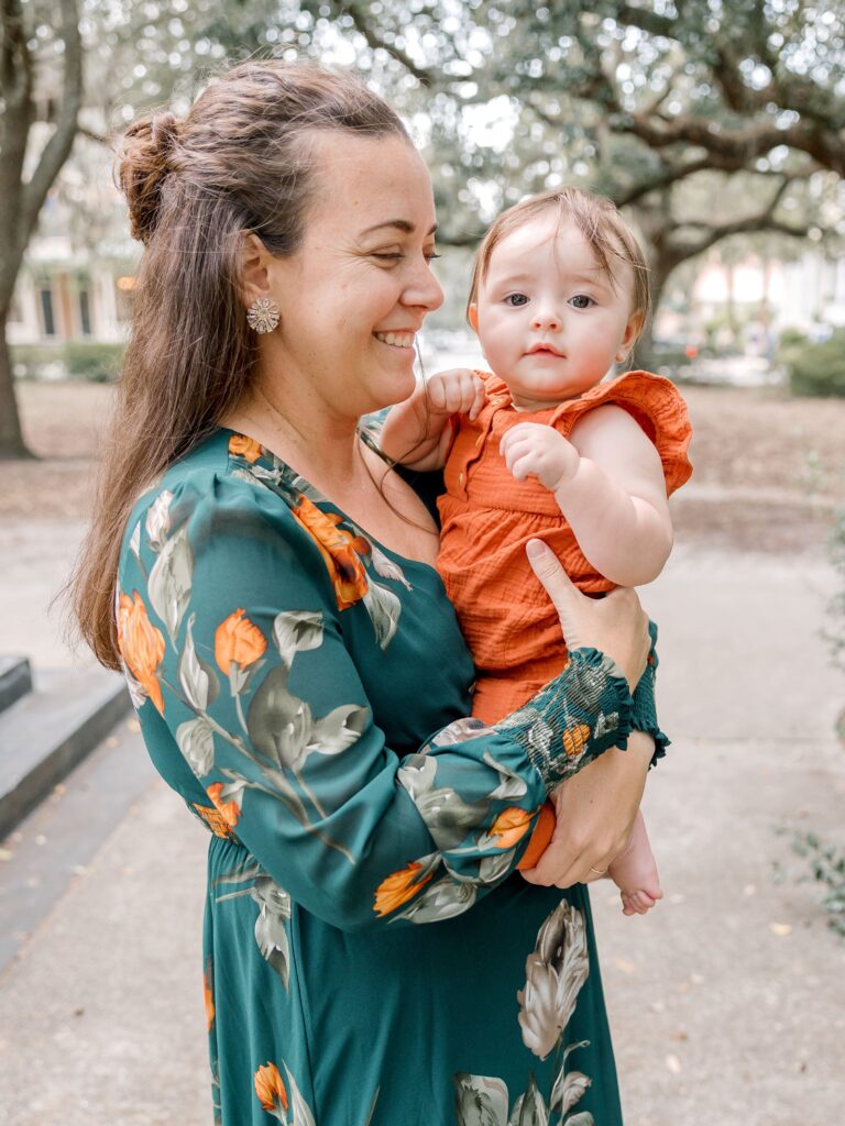 Florist with daughter