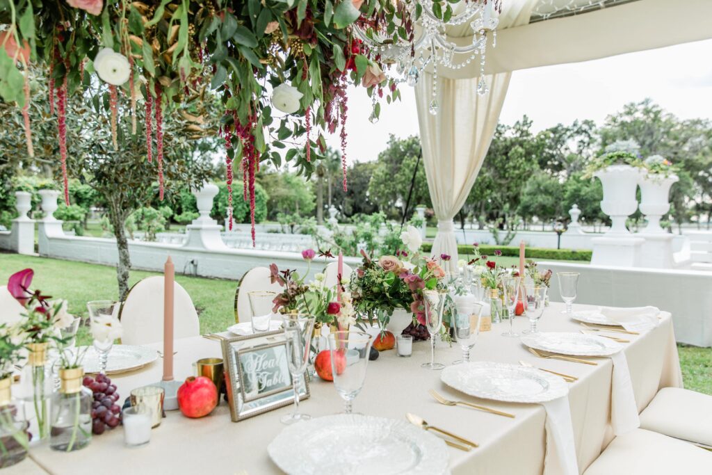 Wedding on Jekyll Island in a tent