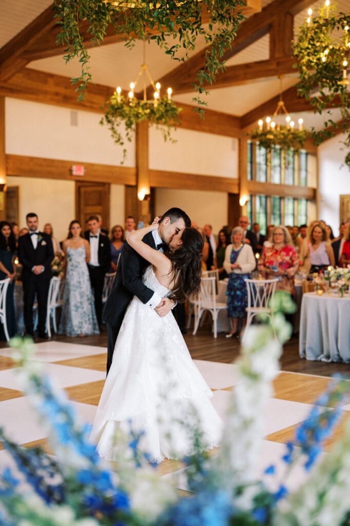 Bride and groom first dance